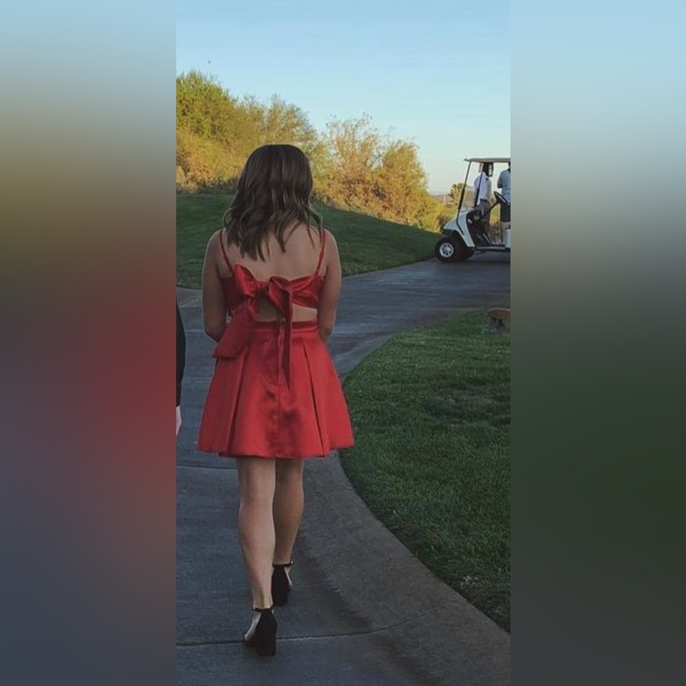 Red Dress With Bow on the Back